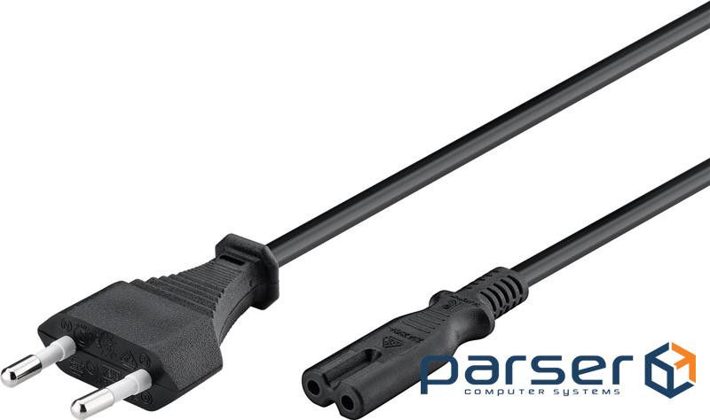 Кабель живлення пристроїв Goobay IEC(EuroPlug)-(C7)Euro8 M/M 0.5m,0.75mm (75.09.7359-1)
