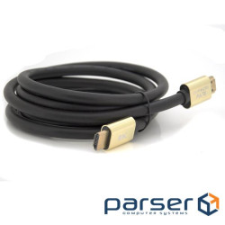 Кабель Merlion HDMI-HDMI 8K Ultra HD(7680x4320P), 1.8m, v2,1, круглий Bl (YT-HDMI(M)/(M)8KV2.1-1.8m)