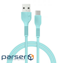 Кабель ACCLAB AL-CBCOLOR-T1MT USB-USB Type-C (M/M), 1.2 м , Mint (1283126518256)