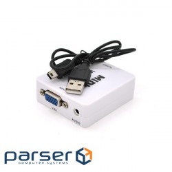 Адаптер VEGGIEG VGA - HDMI White (YT-C-VH-101)