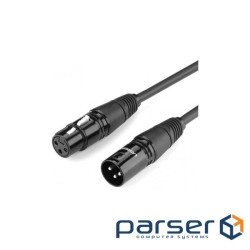 Кабель мультимедійний XLR M to XLR F 2.0m AV130 black Ugreen (20710)