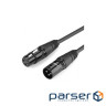 Кабель мультимедійний XLR M to XLR F 2.0m AV130 black Ugreen (20710)