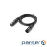 Кабель мультимедійний XLR M to XLR F 2.0m AV130 black Ugreen (20710)