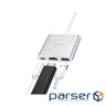 Концентратор HOCO USB-C to USB3.0+HDMI+PD HB14 Silver (6931474725790)