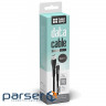 Дата кабель USB 2.0 AM to Type-C 1.0m zinc alloy + led black ColorWay (CW-CBUC035-BK)
