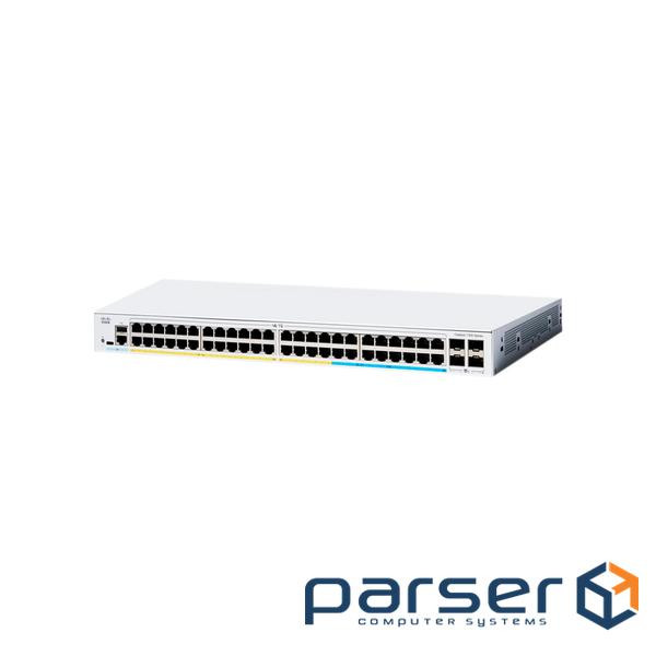 Комутатори Cisco Catalyst 1300 48-port GE, PoE, 4x1G SFP (C1300-48P-4G)