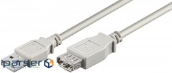 Кабель устройств-удлинитель Goobay USB2.0 A M/F 0.6m,AWG24+28 2xShielded D=4.0mm Cu (75.03.9624-1)