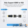 Адаптер Vention HDMI - VGA-3.5мм (M/F), Black (AIDB0)