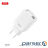 Зарядний пристрій XO 1xUSB-C PD30W GaN + cable USB-C to USB-C (XO-QC17)