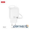 Зарядний пристрій XO 1xUSB-C PD30W GaN + cable USB-C to USB-C (XO-QC17)