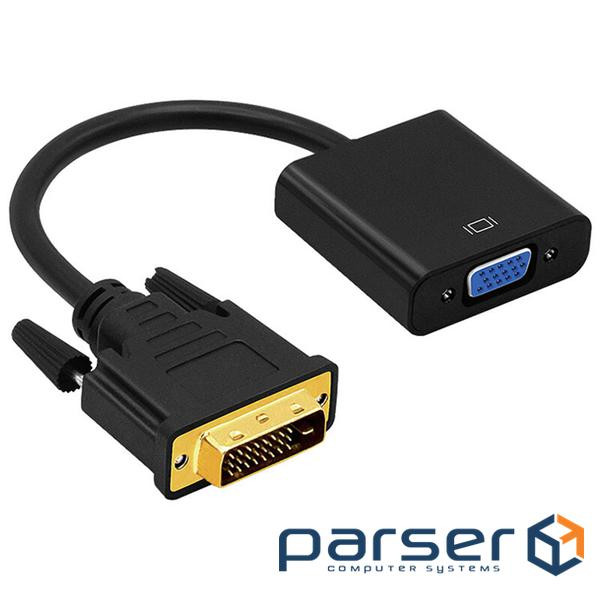 Конвертер VOLTRONIC DVI-D (24+1) (тато) на VGA (мама) ) 10cm Q250 (12138) (12138 10cm)