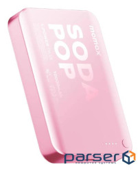 Портативний зарядний пристрій WRL 10000MAH PINK IP166P MOMAX