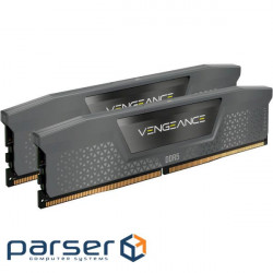 Модуль пам'яті CORSAIR Vengeance Cool Gray DDR5 6000MHz 64GB Kit 2x32GB (CMK64GX5M2B6000Z40)