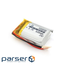 Літій-полімерний акумулятор 10*20*30mm (Li-ion 3.7В 600мА&middot,год) (102030) ) (102030)