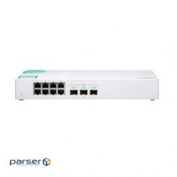 QNAP Switch QSW-308S-US 3 10GbE SFP+ ports and 8 Gigabit ports NBASE-T technologies RETAIL