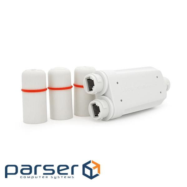 POE подовжувач-дільник RITAR 1 / 2 IP67 ( 1 Вх -2 Вих, 100Mpbs POE ) 44-57V- 24W, во (LS-DS03000-T8)