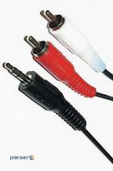 Multimedia cable Jack 3.5mm M/2RCA M 5.0m Atcom (10709)