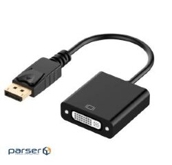 Monitor adapter Lucom DisplayPort-DVI M/F (DVI screen ), v1.2 1080p 0.2m 24+5 (62.09.8082-1)
