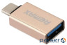 Адаптер Remax Glance USB-USB Type-C RA-OTG1 Gold (6954851289753)