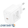 Мережевий зарядний пристрій HOCO CS53A Surplus single port PD25W charger White (6942007631488)