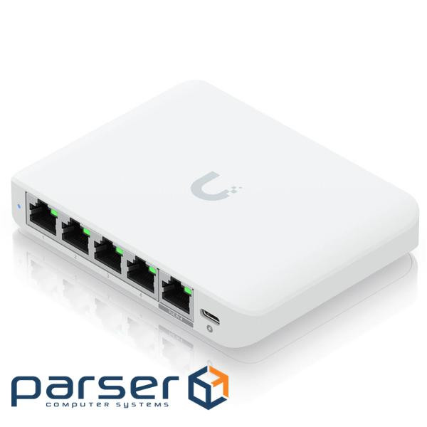 Ubiquiti Switch UniFi 5xRJ45 2.5GBit Compact (incl. NT) Powered by 802.3af/at PoE (USW-FLEX-2.5G-5)