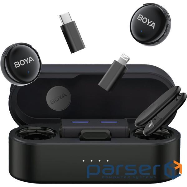 Мікрофон Boya LINK 3-01 Type-C/TRS/Lightning Black
