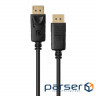 Кабель мультимедійний Display Port to Display Port 1.8m Vinga (VCPDP1.8BK)