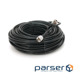 Високочастотний патчкорд 40 метрів, N Type Male (тато, штекер) з двох сторін, колір чорний (YT42342)