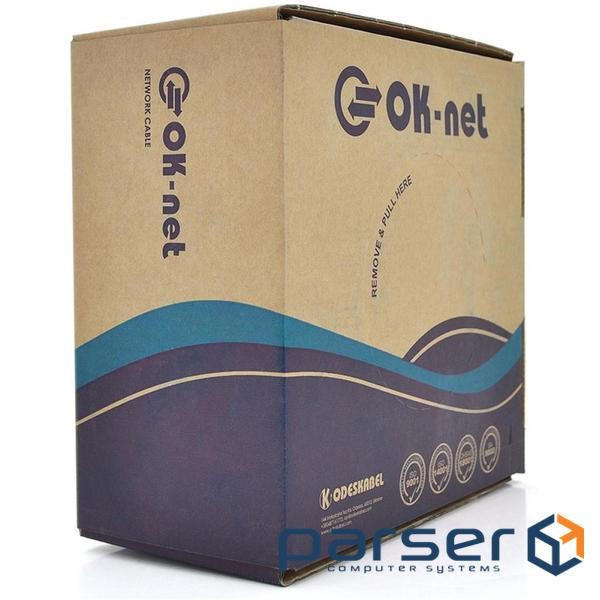 Кабель мережевий OK-Net UTP-cat.5E-SL зовнішній 100м (КПП-ВП (100) 24AWG / 100)