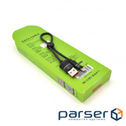 Data cable USB 2.0 AM to Lightning 0.25m KSC-351 XUNDIAN Black 5A iKAKU (KSC-351-L)