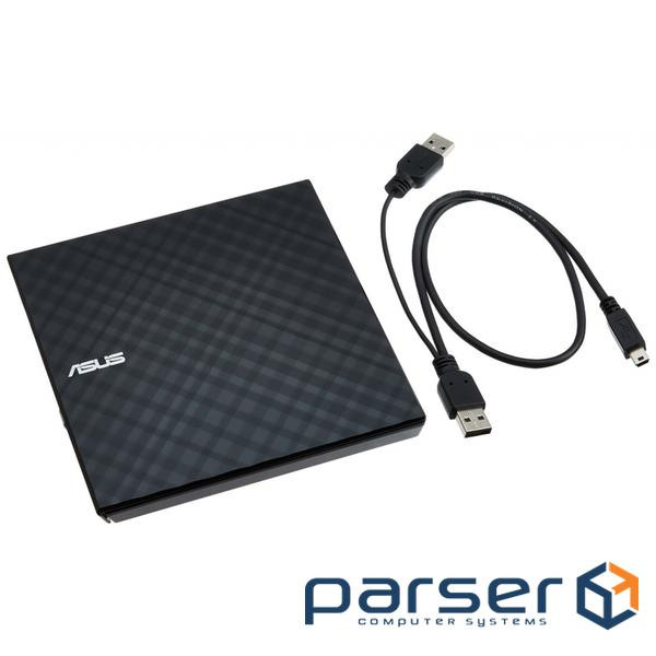 Optical drive Asus DVD+-R/ RW USB 2.0 SDRW-08D2S-U LITE Black E (SDRW-08D2S-U LITE/DBLK/G/AS)