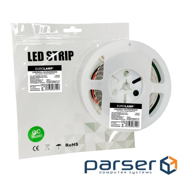 Світлодіодна стрічка Eurolamp LED/ROLL 24V, 6200K 5м