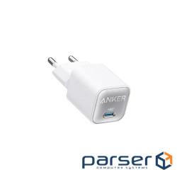 Зарядний пристрій ANKER PowerPort 511 Nano III GaN 30W 1xUSB-C PIQ3.0 White (A2147G21)