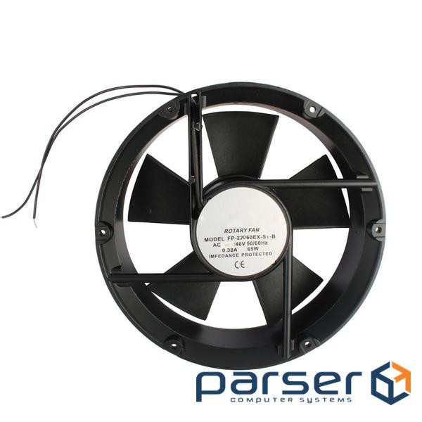 Кулер для охолодження серверних БП FP-22060EX-S1-B DC sleeve fan 2pin під паяння - 220*220*60мм, 220 , 220