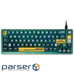 Клавіатура Thunderobot VIC68 TTC Ultra RGB King Magnetic Switch USB UA Parrot Green (6932066320188)