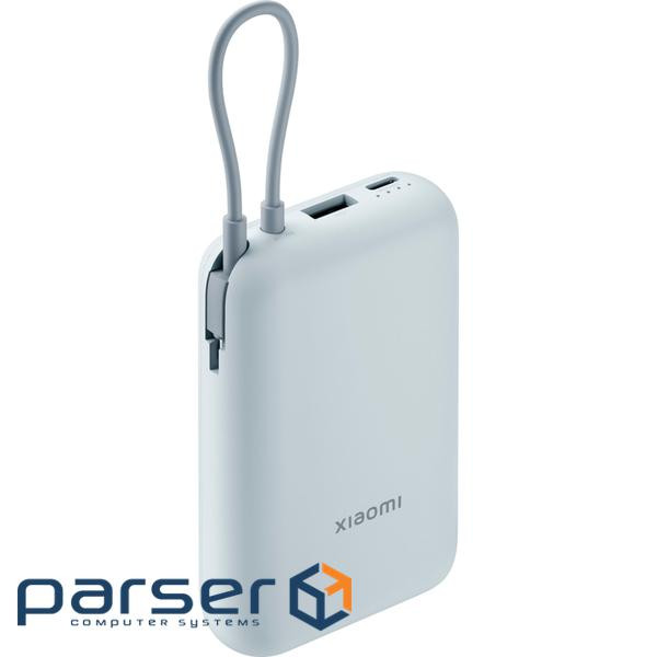 Зовнішній акумулятор (павербанк) ) Xiaomi 10000mAh 22.5W Integrated Cable Blue BHR9073GL