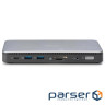 Док-станція DIGITUS USB-C > 2xHDMI/DP/2xUSB-A/USB-C/SD/MicroSD/RJ54/DC/Audio (DA-70917)