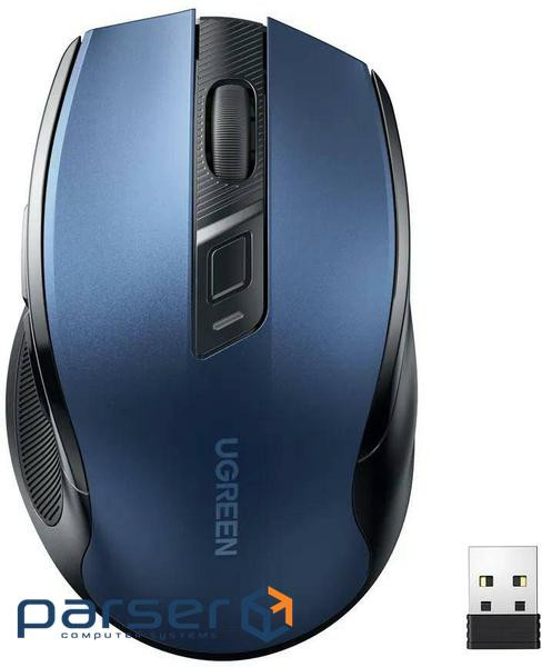 Миша UGREEN MU006 Ergonomic Blue (15064)