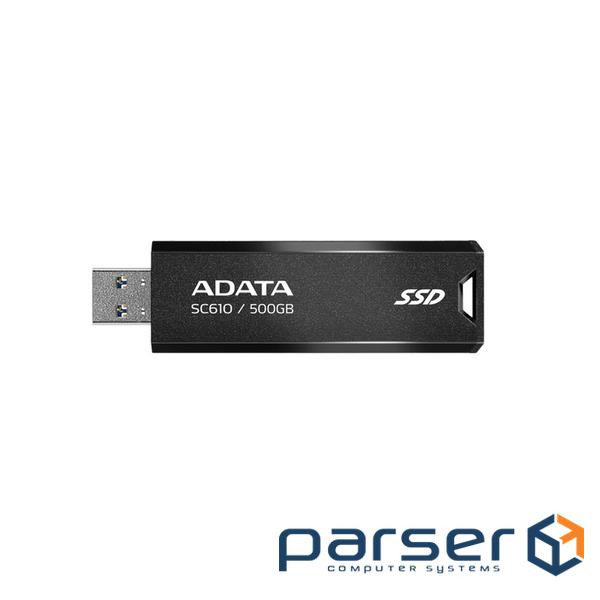Портативний диск SSD ADATA SD610 500GB USB3.2 Gen2 Black (SC610-500G-CBK/RD)