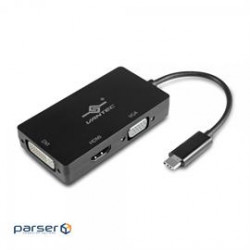 Vantec Accessory CB-CU301HDV VLink USB-C 3 in 1 Video Adapter HDMI/DVI/VGA Retail