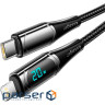 Дата кабель USB-C to Lightning 2.0m 20W Digital Display black Essager (EXCTL-YDA01)