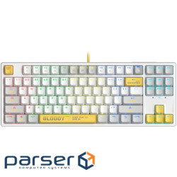 Клавіатура A4-Tech BLOODY S87 BLMS Red Plus Switch Energy White (S87 (Energy White))