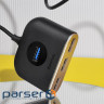 USB хаб BASEUS Square Round 4-in-1 1m Black 4-port (CAHUB-AY01)