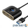 USB хаб BASEUS Square Round 4-in-1 1m Black 4-port (CAHUB-AY01)