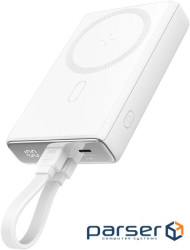 УМБ Joyroom Magnetic Wireless 10000mAh JR-PBM01 20W QC, USB-C In/Out White (6941237112545)