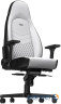 Крісло геймерське NOBLECHAIRS Icon White/Black (NBL-ICN-PU-WBK)