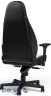 Крісло геймерське NOBLECHAIRS Icon White/Black (NBL-ICN-PU-WBK)