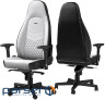 Крісло геймерське NOBLECHAIRS Icon White/Black (NBL-ICN-PU-WBK)