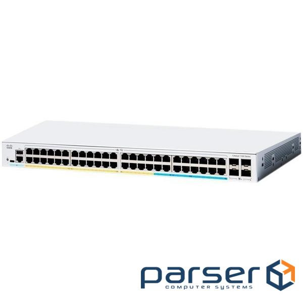 Комутатори Cisco Catalyst 1300 48-port GE, 4x1G SFP (C1300-48T-4G)