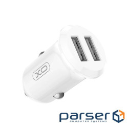 Зарядний пристрій XO 2xUSB 12W white (CC67.white)